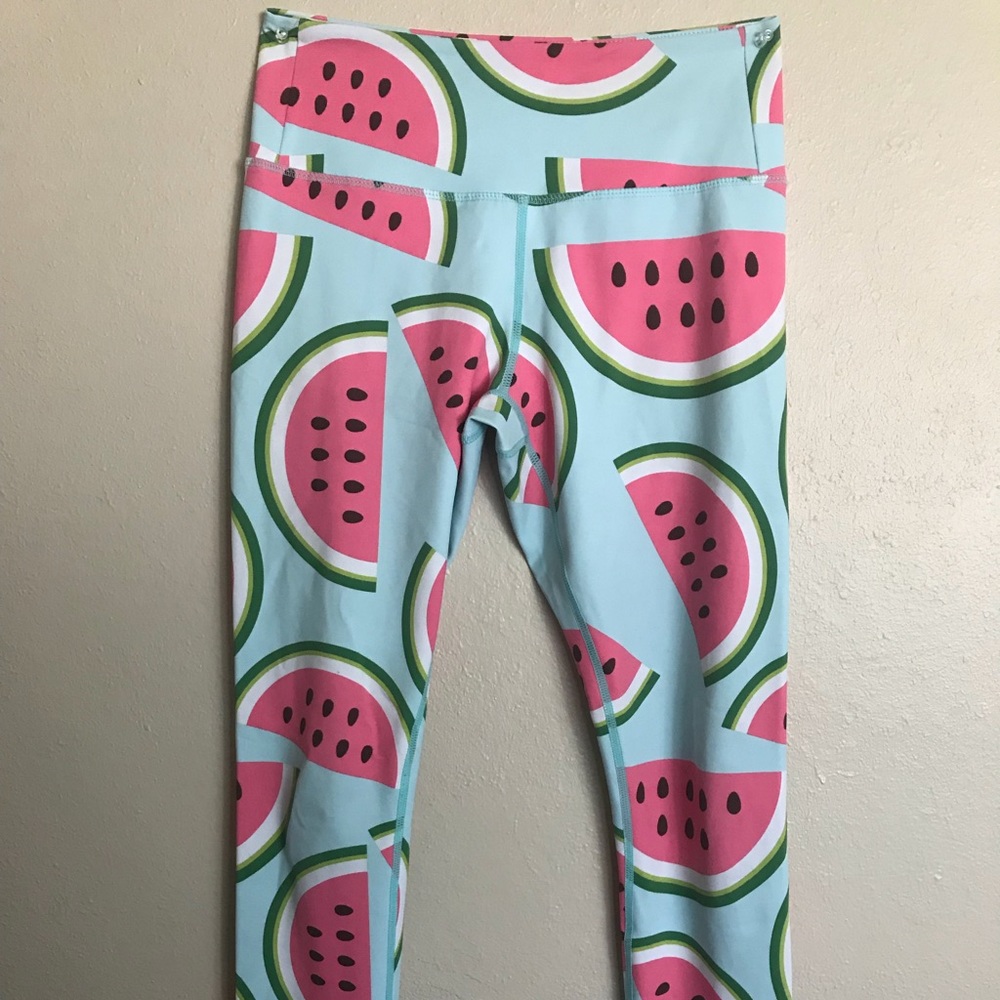 flexi lexi cute watermelon leggings size small